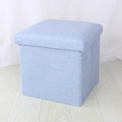 High Quality Living Room Cube Foldable Storage Stool Ottoman
