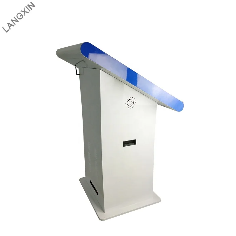 32inch Interactive hp A4 Laser Printer Kiosk with Face Recognition and QR Code Scanner