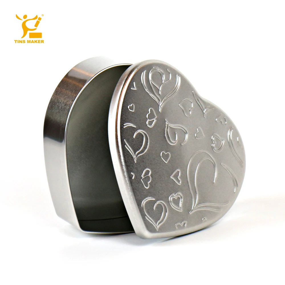 Custom Thanksgiving heart-shaped hard candy tin candy window display tinplate tin box tin with lid