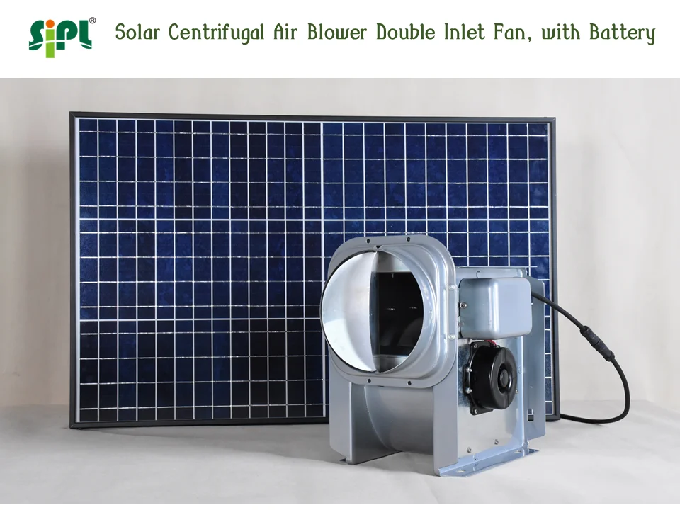 Eco Solar Vent Tool Sunny Multi-Purpose Double Inlet Outlet Ceiling Roof Wall Mount Centrifugal 4' Air Conditioning Exhaust Fan