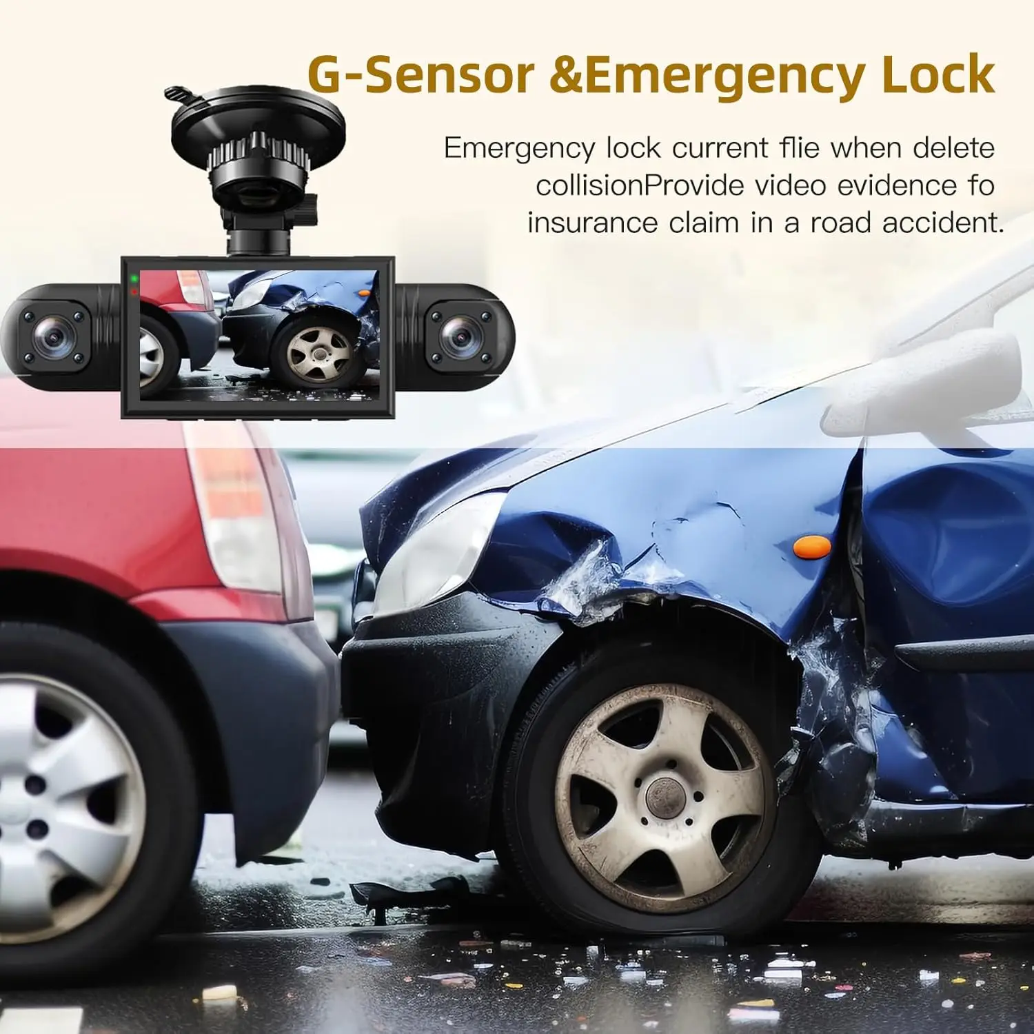 New Product 4 Cameras Digital Car Dash Cam Road Traffic Recorder 1080P 360 Degree Security Video Recorder