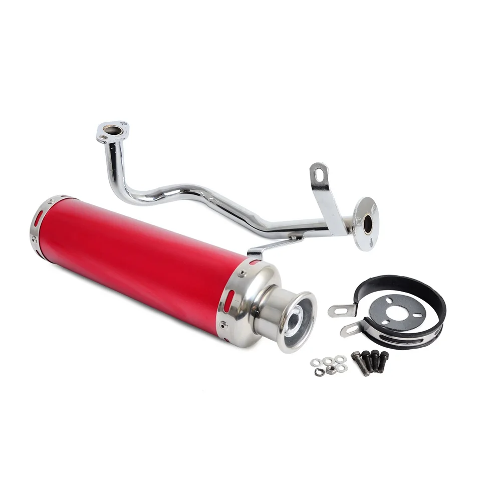 Performance Exhaust System Muffler Pipe For GY6 50 QMB139 Engines Chinese Scooter 100% New Exhaust System Muffler Pipe