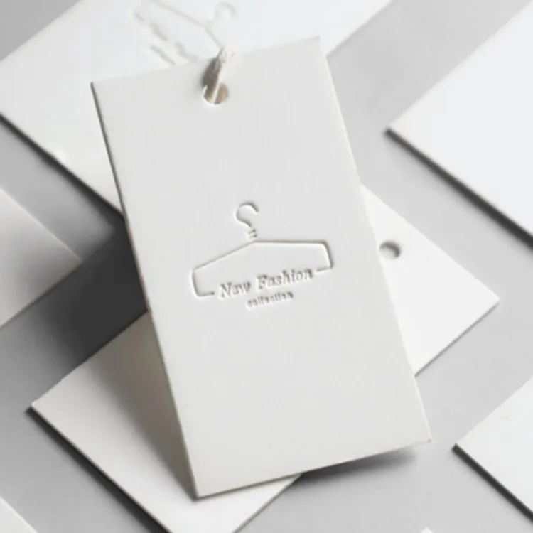 Luxury Custom Logo Green Recyclable Paper Hang Tags Business Printed Clothing Tags T-Shirts Jackets Bags Shoes Garment Labels