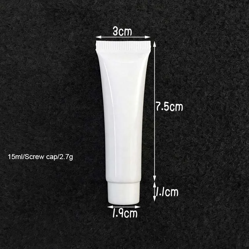 P-lan Stock High Quality Cosmetic PP Soft Tube Empty White Makeup Squeeze Face Cream Lotion Tube For Personal Care