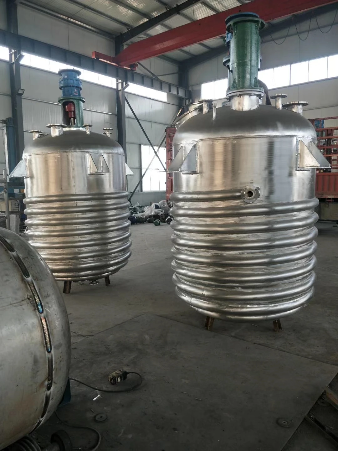 chemical reactor machine 1500l reactor with heating and stirring function reactor with coil heating