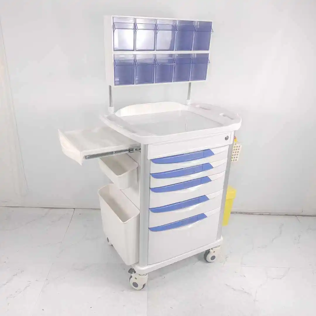 High quality ABS rescue medicine delivery vehicle with medicine lattice multi-function medical cart