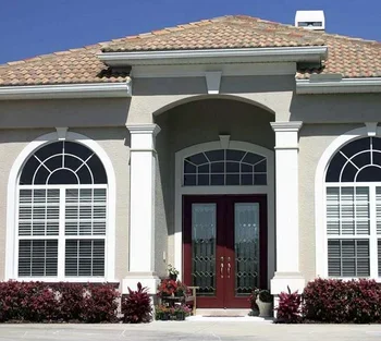 Florida  Pvc Windows and Doors building code approved impact resistant anti theft casement windows single hung windows