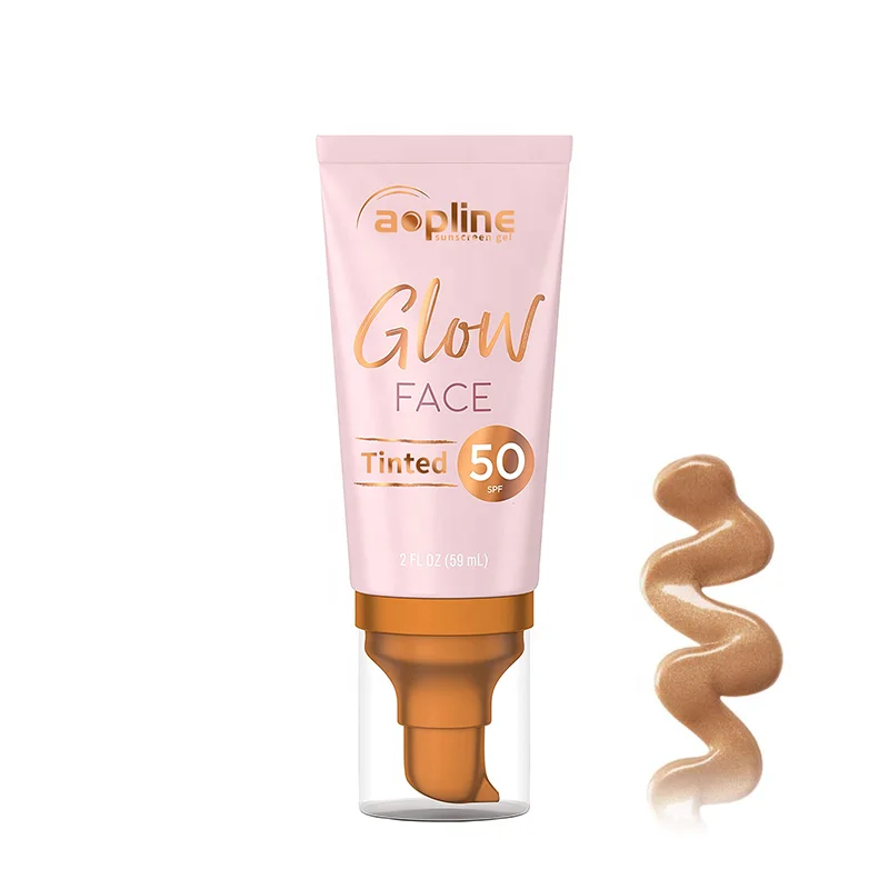 SPF 30 SPF 50 antioxidant zinc mineral organic shimmer tinted sunscreen private label