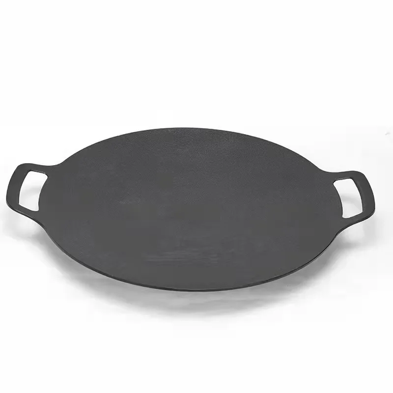Outdoor Non-Stick Induction Cooker Baking Tray Commercial & Household Use for Barbecue Wheat Rice Stone Oven Iron Plate Cooking