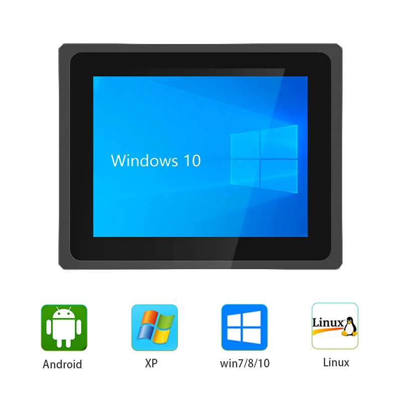 10.4 inch X86 generation2 i5 all in one computer waterproof touch screen panel pc fanless industrial mini pc