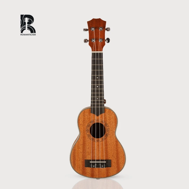 Rus-01 R 21 Inch Magogany plywood Color Wholesale Ukulele Foreign Musical Instrument Retail  Small four srtring  guitar ukulele
