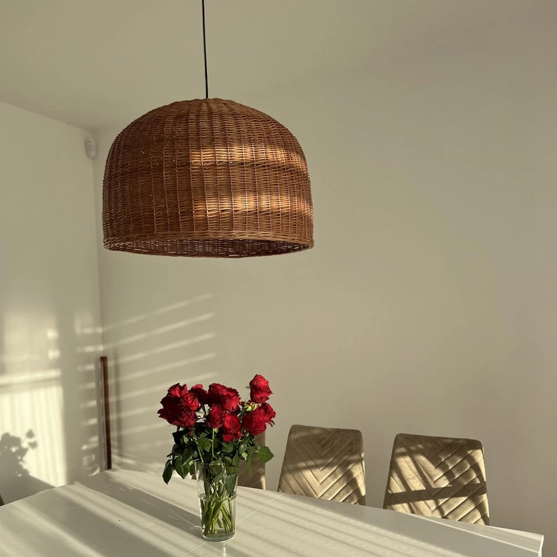 Solar Rattan Effect Lantern Light Led Garden Rattan Light Solar Powered Lamp