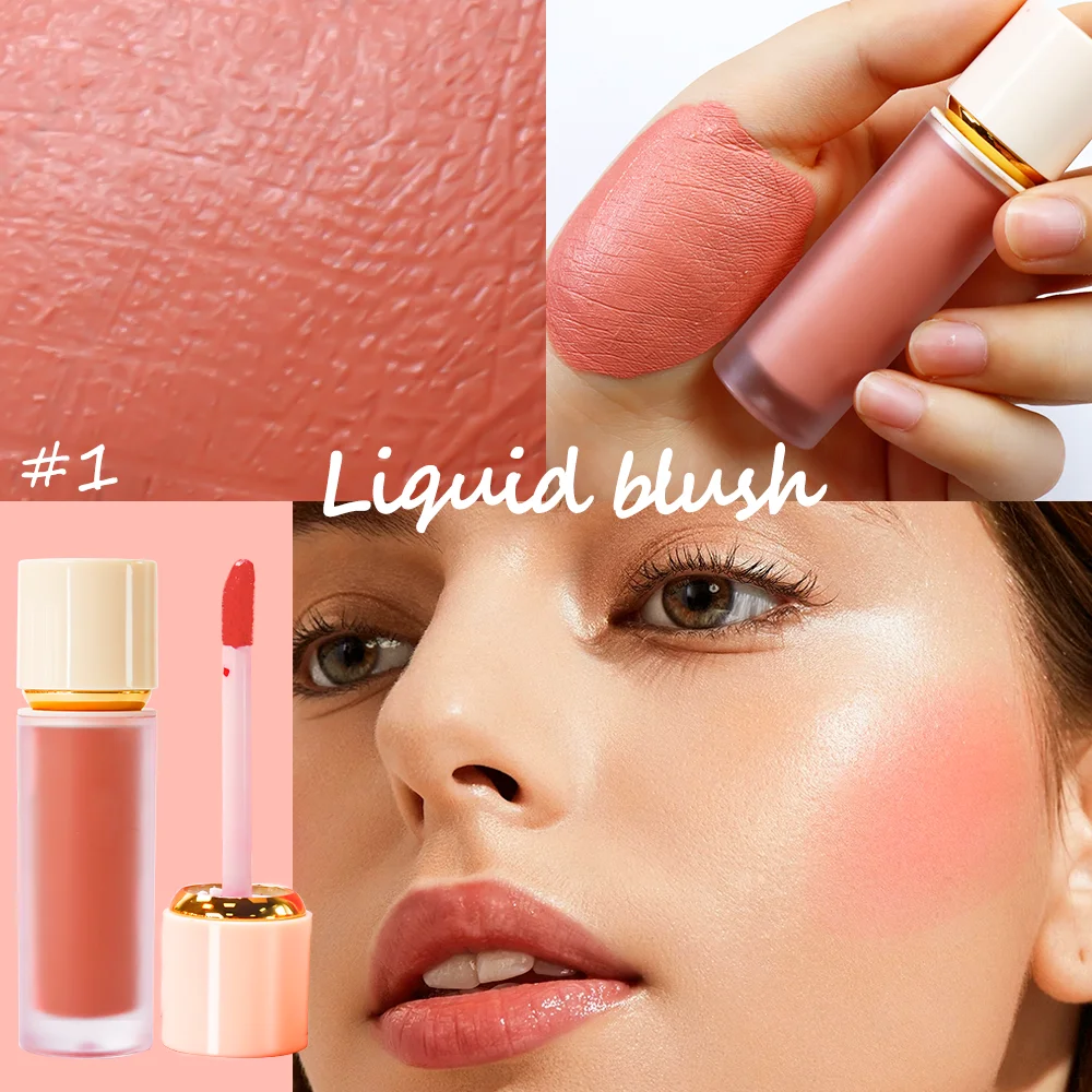 Cruelty Free Vegan Waterproof Liquid Cheek Blush Private Label Lip Blush Vendors Pigment Liquid Korean Makeup Liquid Blush