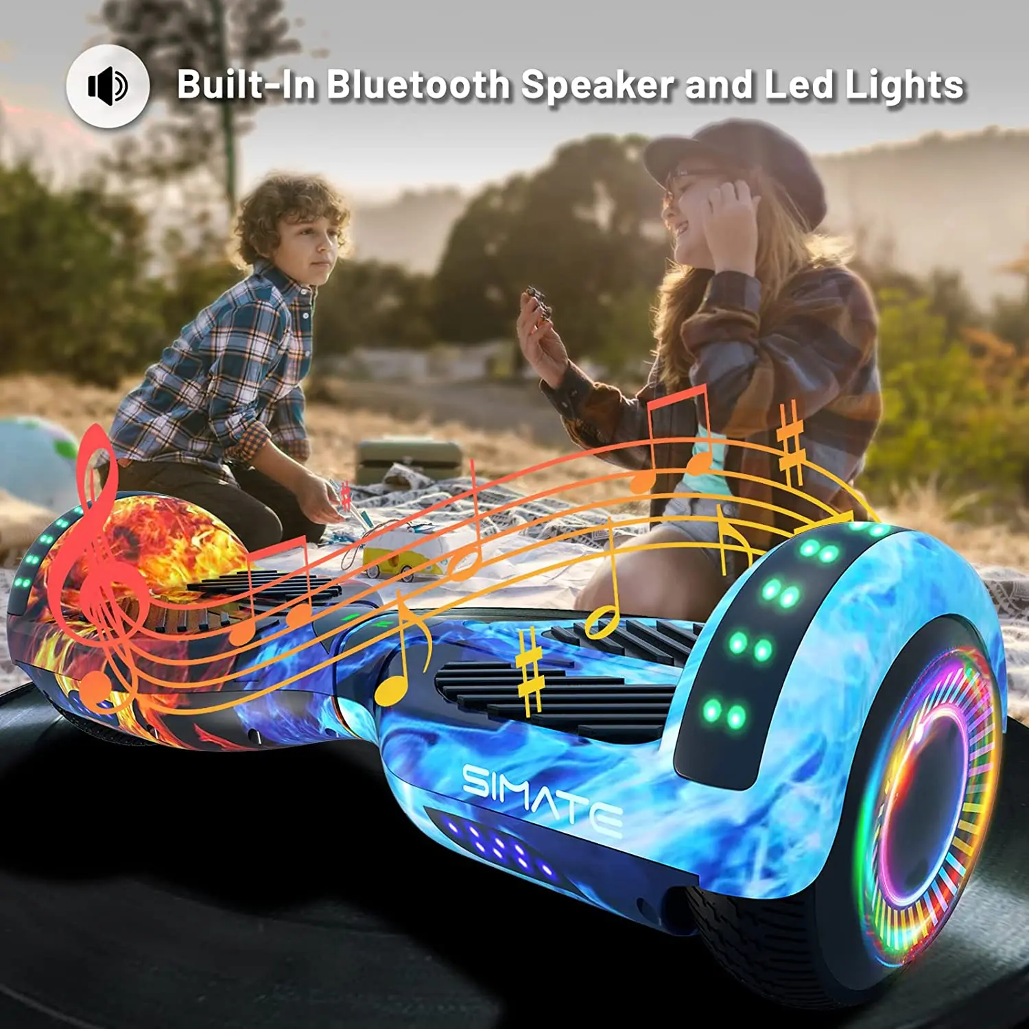 6.5 inch Hover scooter made in China electric hoverboard 250w dual motor electric scooter 2 wheels free shipping in USA