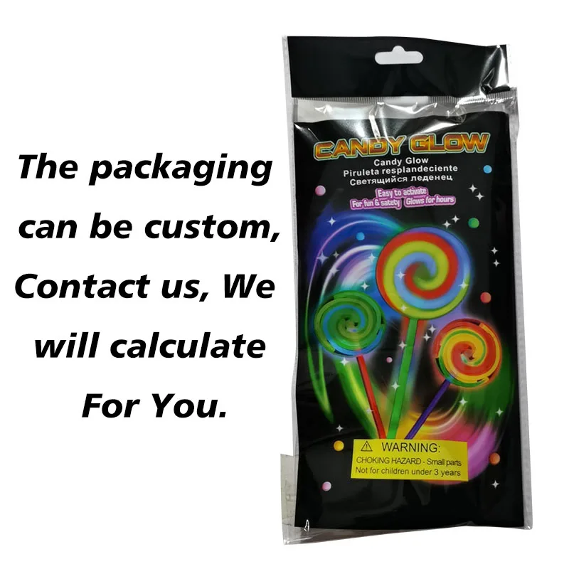 Nicro Night Luminous Connectors Rotatable in The Dark Kids Toy Neon Glow Sticks Birthday Party Supplies Windmill Spinning Candy