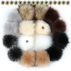 Factory wholesale fake fox fur pompom or faux raccoon pom ball with
