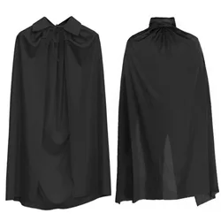 80cm-150cm Unisex Black Red Cloak Party Vampires Cape Cosplay Costumes Halloween Cape for Kids Women Men