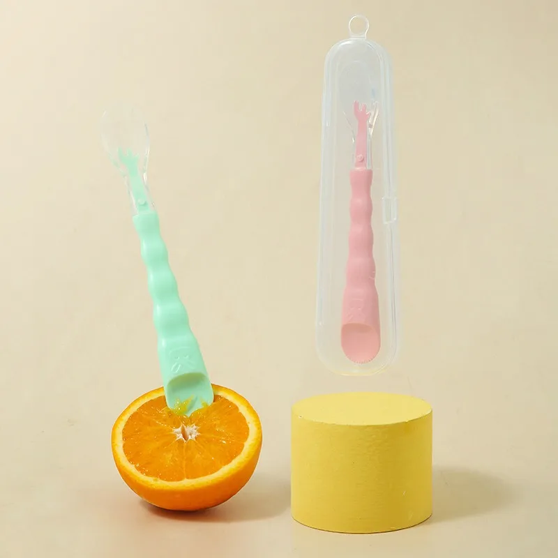 BPA Free Supplemental Feeding Fruit Puree training rice paste spoon for baby