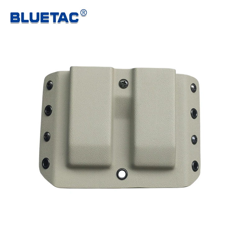 Bluetac Premium Quality Tactical Kydex Double Mag Pouch Fit For Many Popular Gun Modes Inner 9mm Stack Mag Pouch