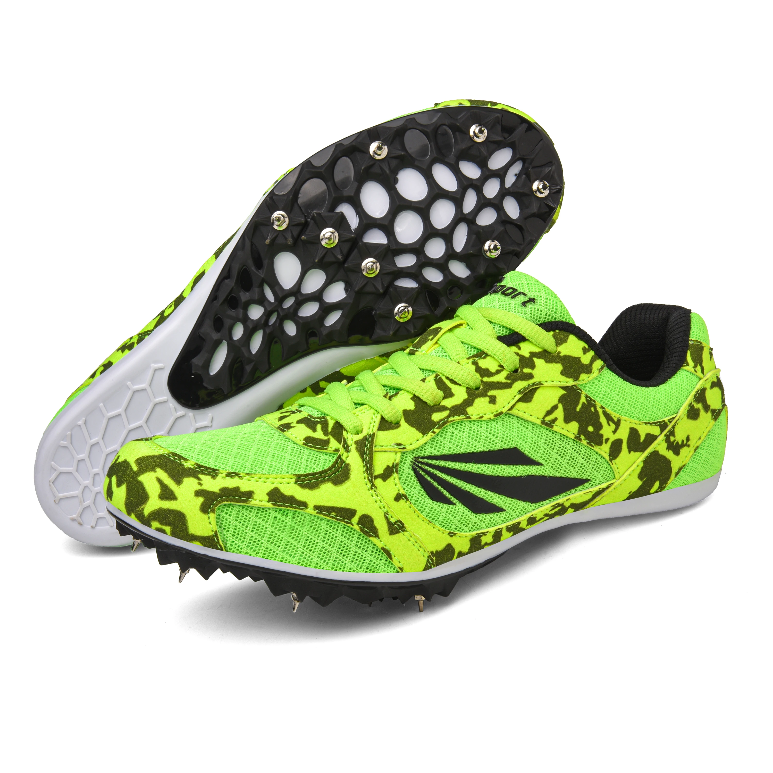 In Stock the Superfly Men Professional Football Track Field Sport Athletic Nail Running Spike Shoes Sneakers