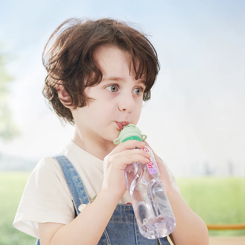 2024 New Cartoon Dinosaur Straw Converter Bottle Baby Drink Water Cartoon Cap Infant Child  Safe  Straw Converter