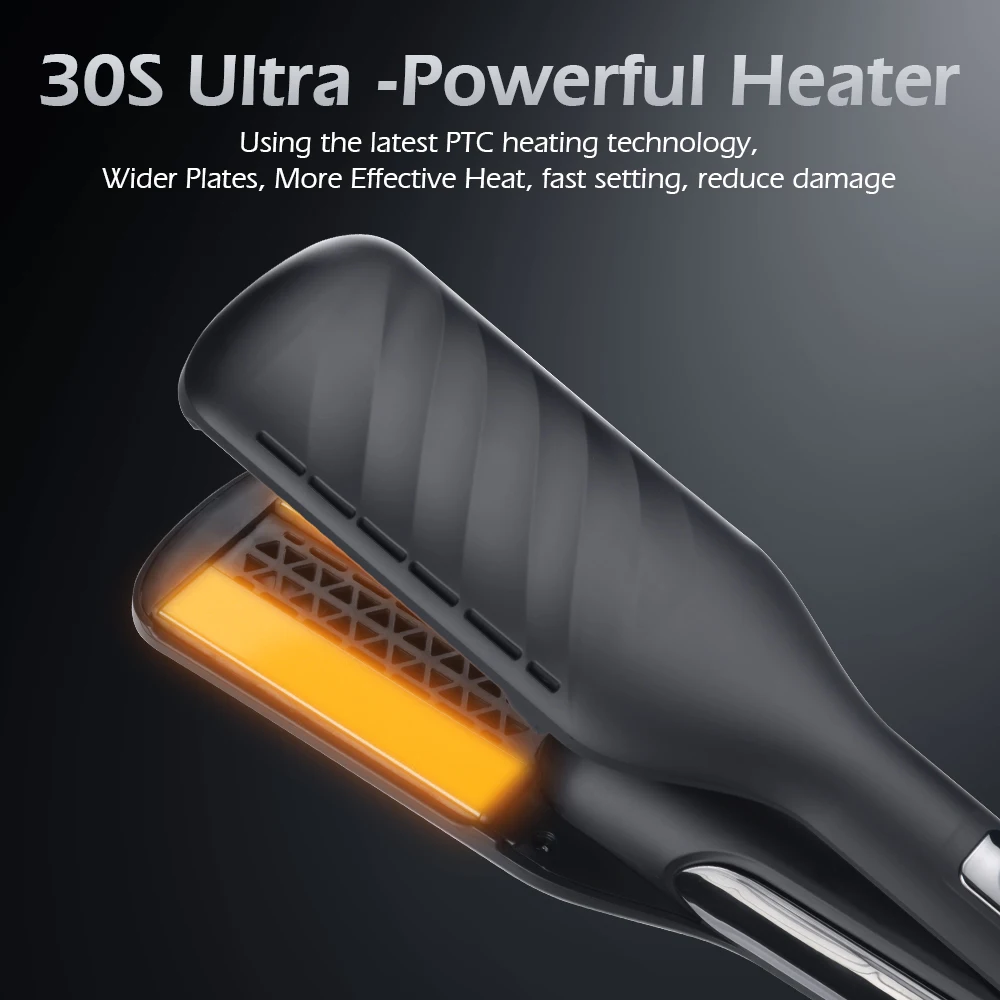 Hair Styling Tools Custom 2 in 1 Flat Irons Duet Style Hot Air Styler Hair Straightener Hair Dryer Iron Wide iron