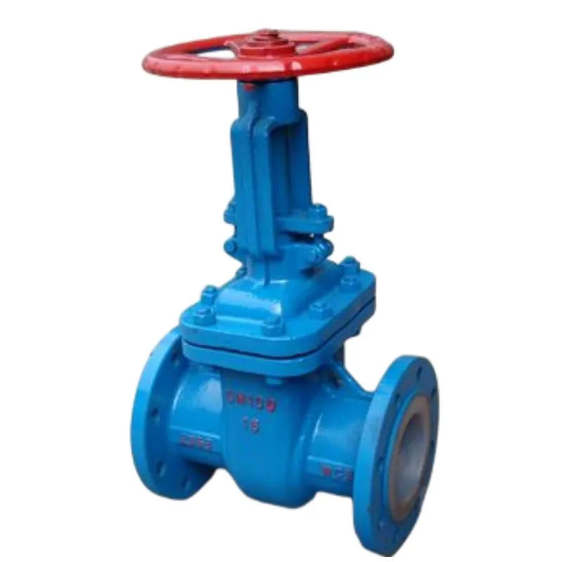 Manual Cast steel fully lined tetrafluoro flanged gate valve rising stem  Z41F46-16C Corrosion and acid and alkali resistant