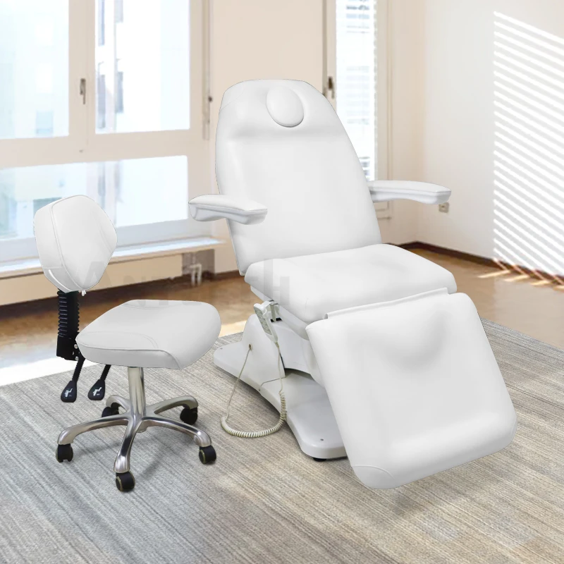 Adjustable Electric Facial Chair Therapy Spa Treatment Table Salon Furniture Tattoo 3/4 Motors Massage Bed Spa Beauty Bed
