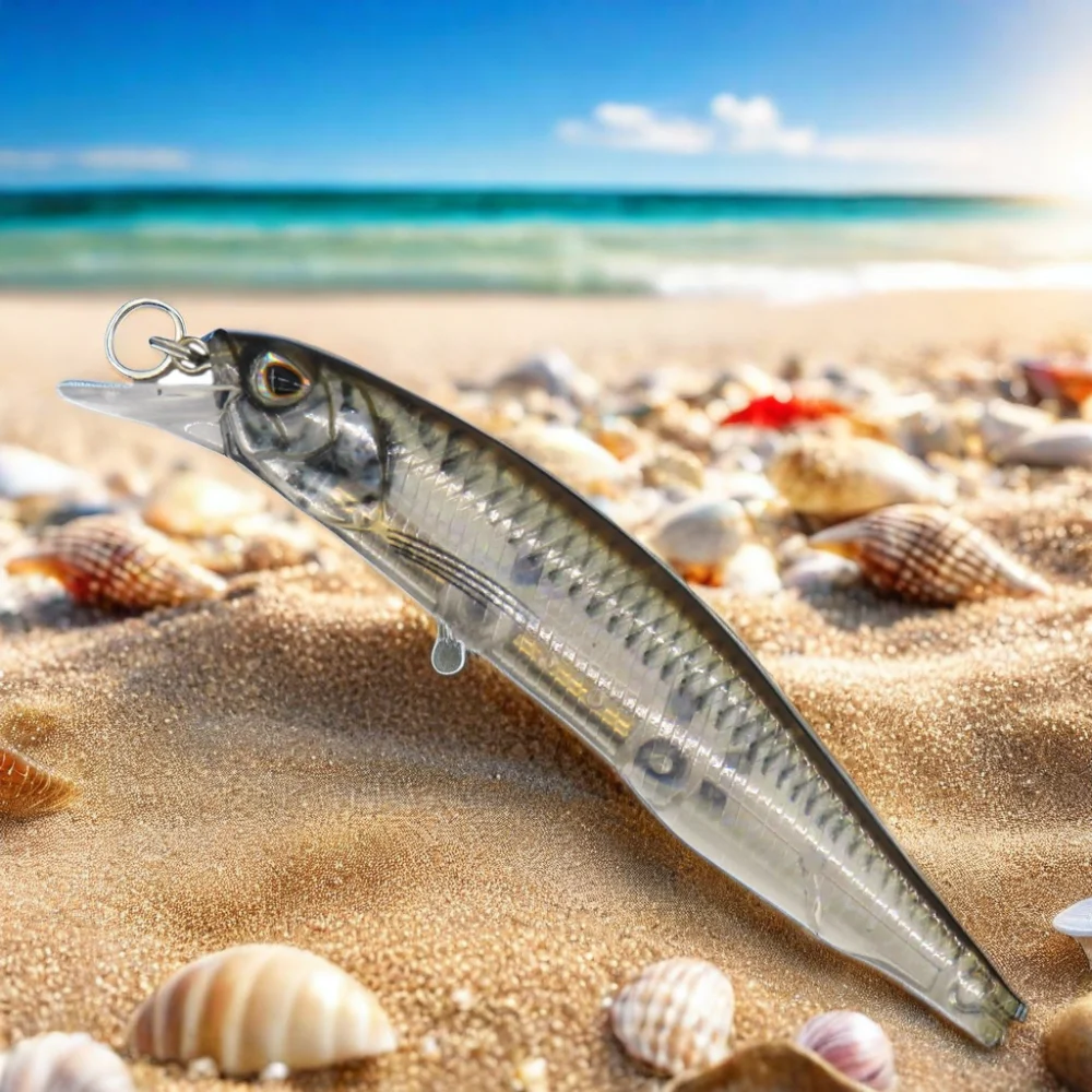 New 116mm 20g 3D Slow Diving Jerkbait Heavy Wobbler Saltwater Hard Fishing Lures Plug Minnow for River and Lake Fishing