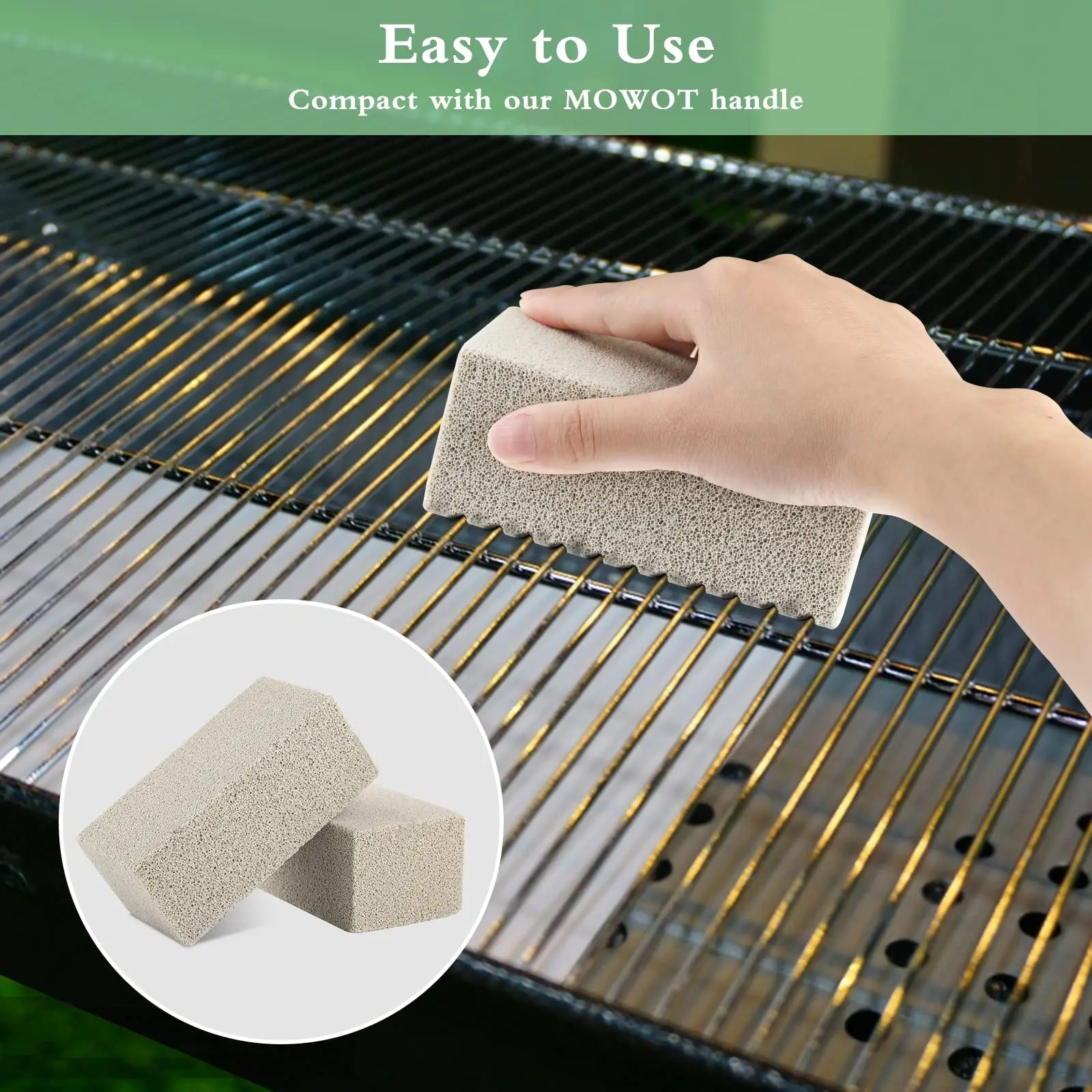 Bbq Grill Griddle Cleaning Brush Easy Holding Barbecue Grill Cleaning Brush For Cookware Pan