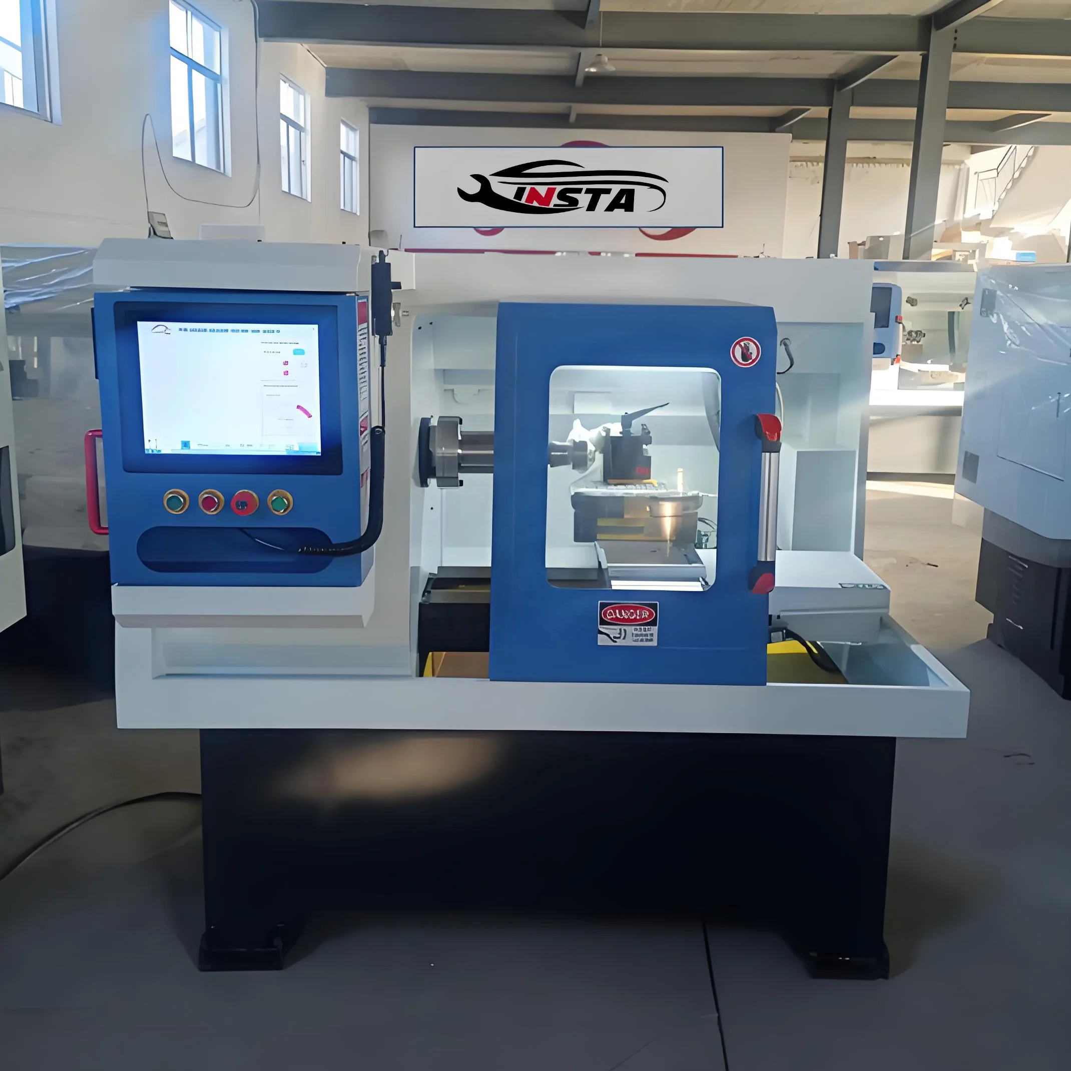 2024 Full-Automatic wheel hub drawing machine SNY hub rim wheel repair cnc lathe machine rim polisher machine with CE