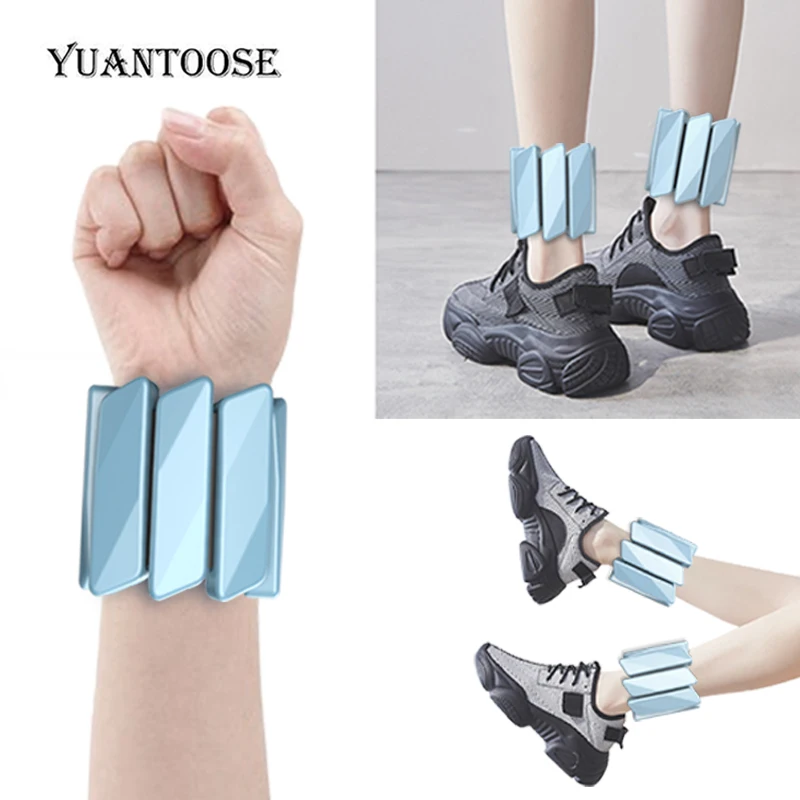 
Ajustable Gym Fitness Silicone Ankle Leg Energy Bangles Wrist Weights Bracelet 