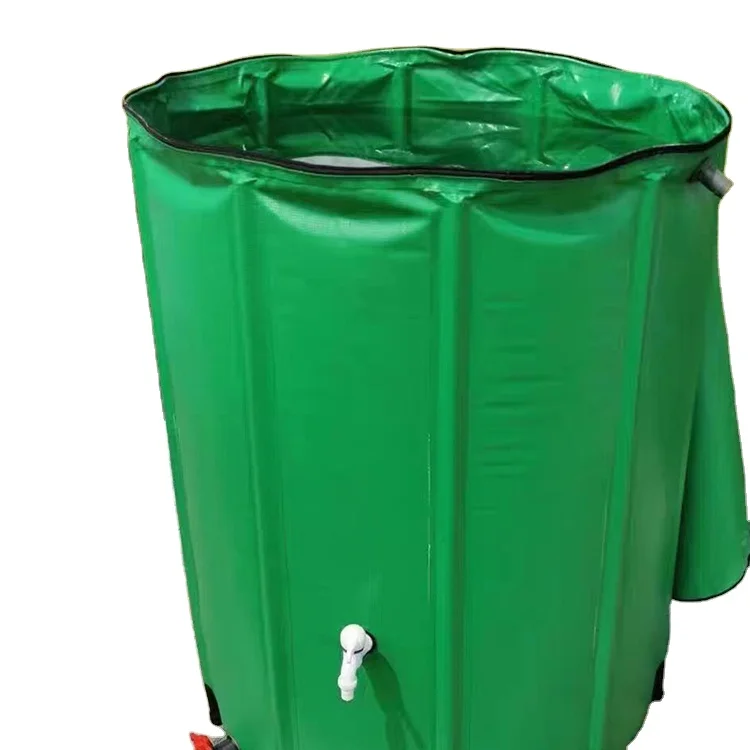 53 Gallon Collapsible Rain Barrel Portable PVC Water Storage Tank