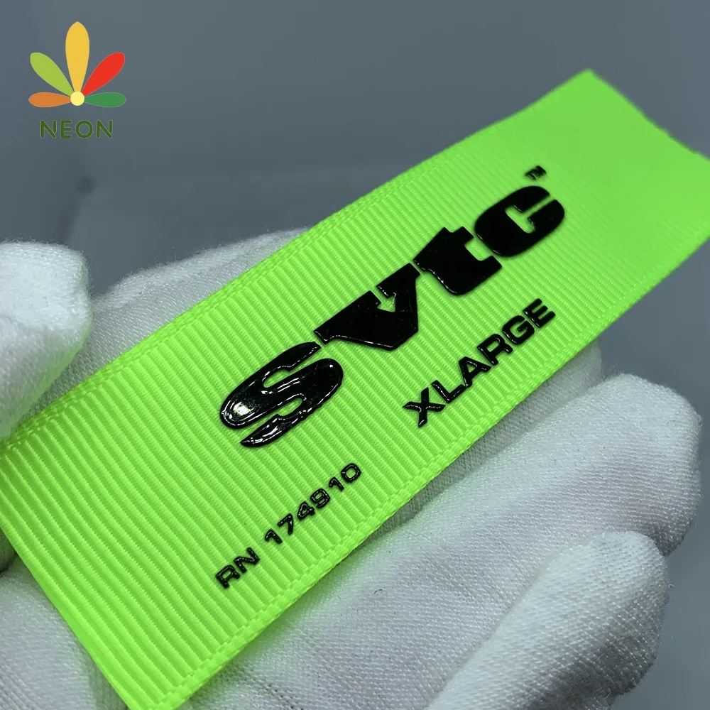 Eco-Friendly Polyester Tape Ribbon Label Custom Printed Logo Clothing Tag Print Wash Care Name Label Main Labels for Clothing