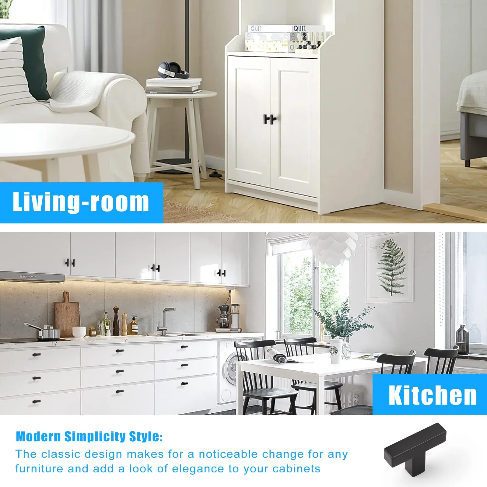 Wholesales Square T-Bar Hollow Cabinet Pulls Hardware Kitchen Door Cupboard Handle Stainless Steel Furniture Handles
