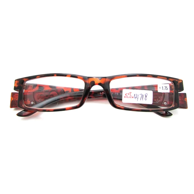 Fashion Italian  Retro Glasses Anti Blue Light Plastic Led Reading Glasses