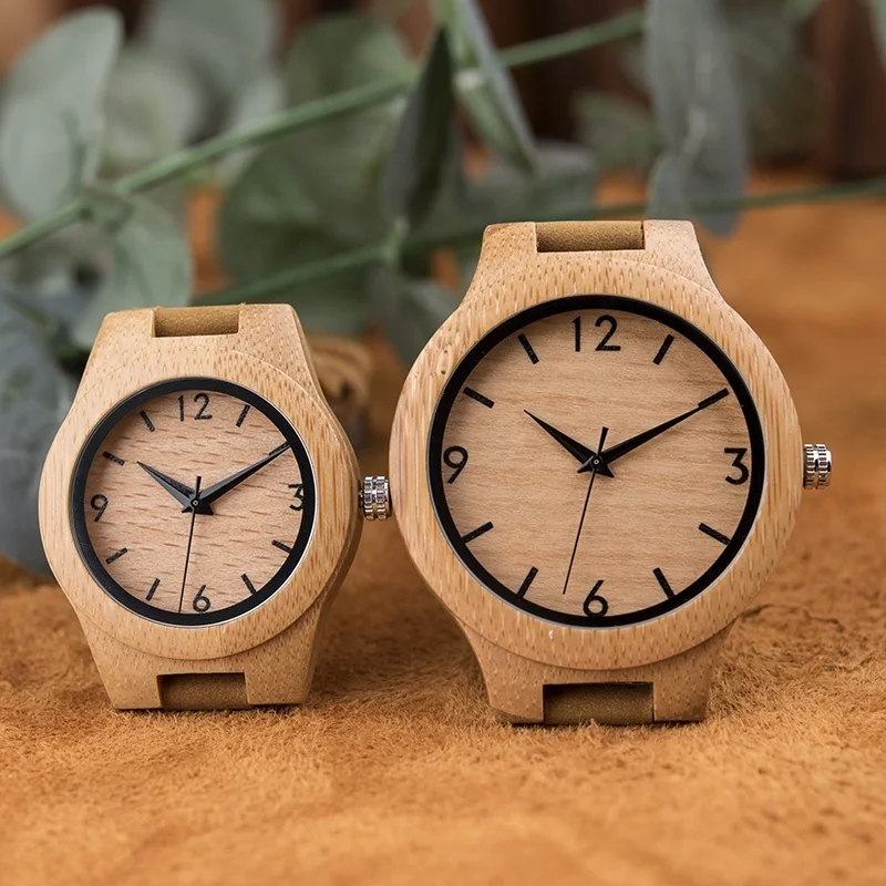 Wood Accessories Watches Casual Smd Resistormboo Case Leather Strap Women Dress Wristwatch Men Watch Custom for Couple Box 2020