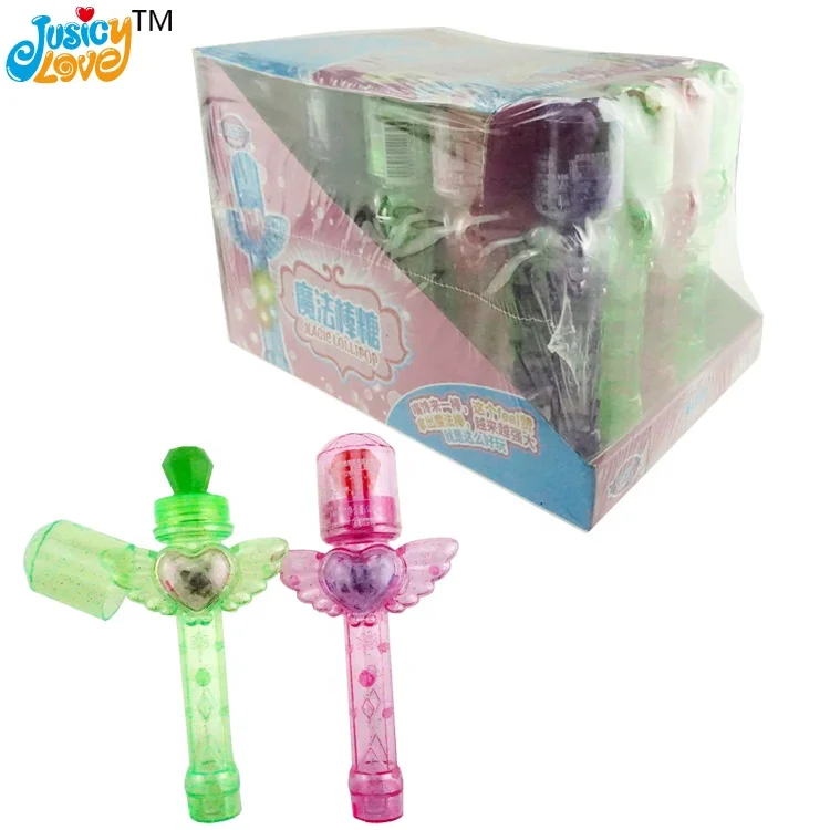 High-quality led light up magic diamond shape lollipop candy