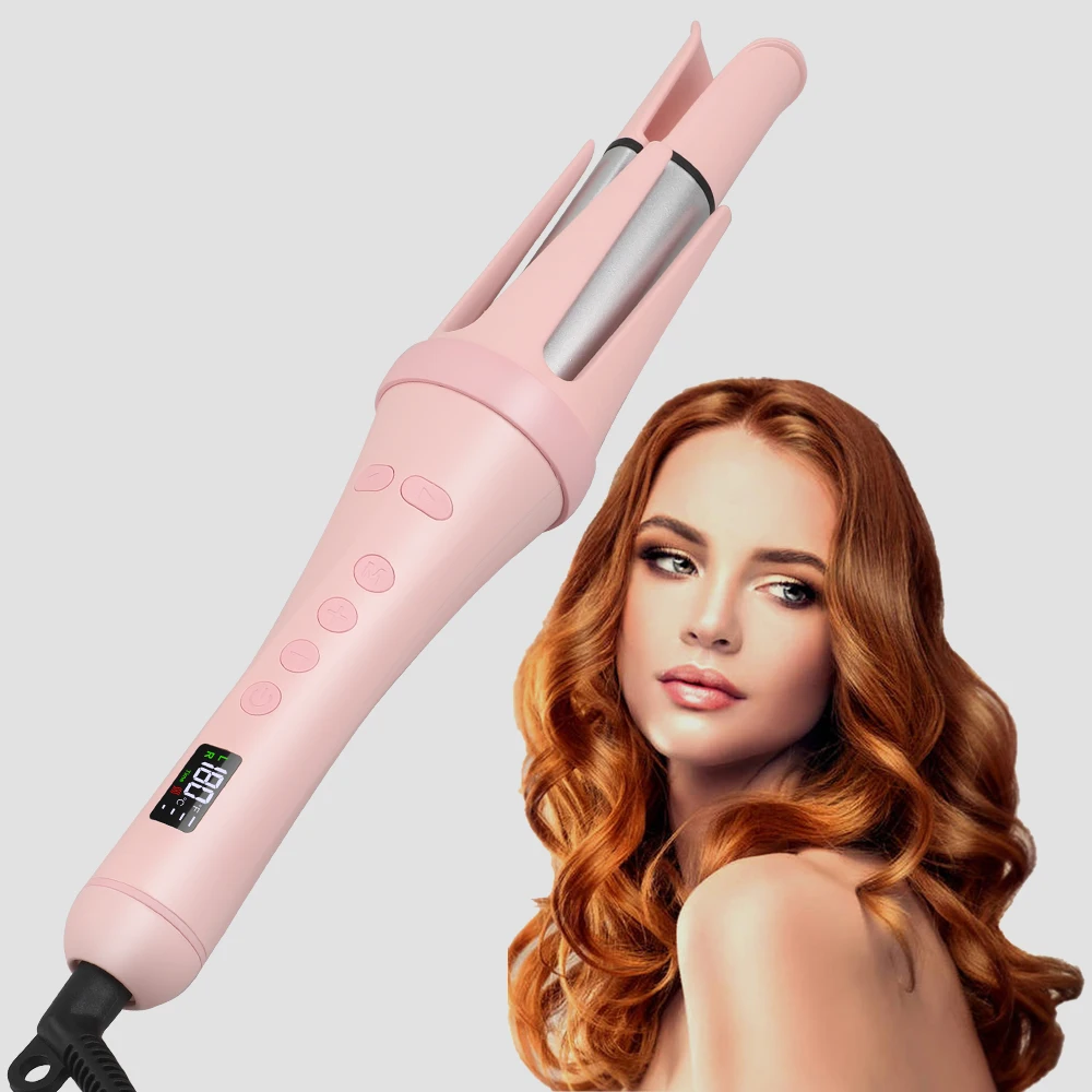 Professional Ceramic Electric Curler Machine Custom Wand Rotating Automatic Hair Curler Curling Iron