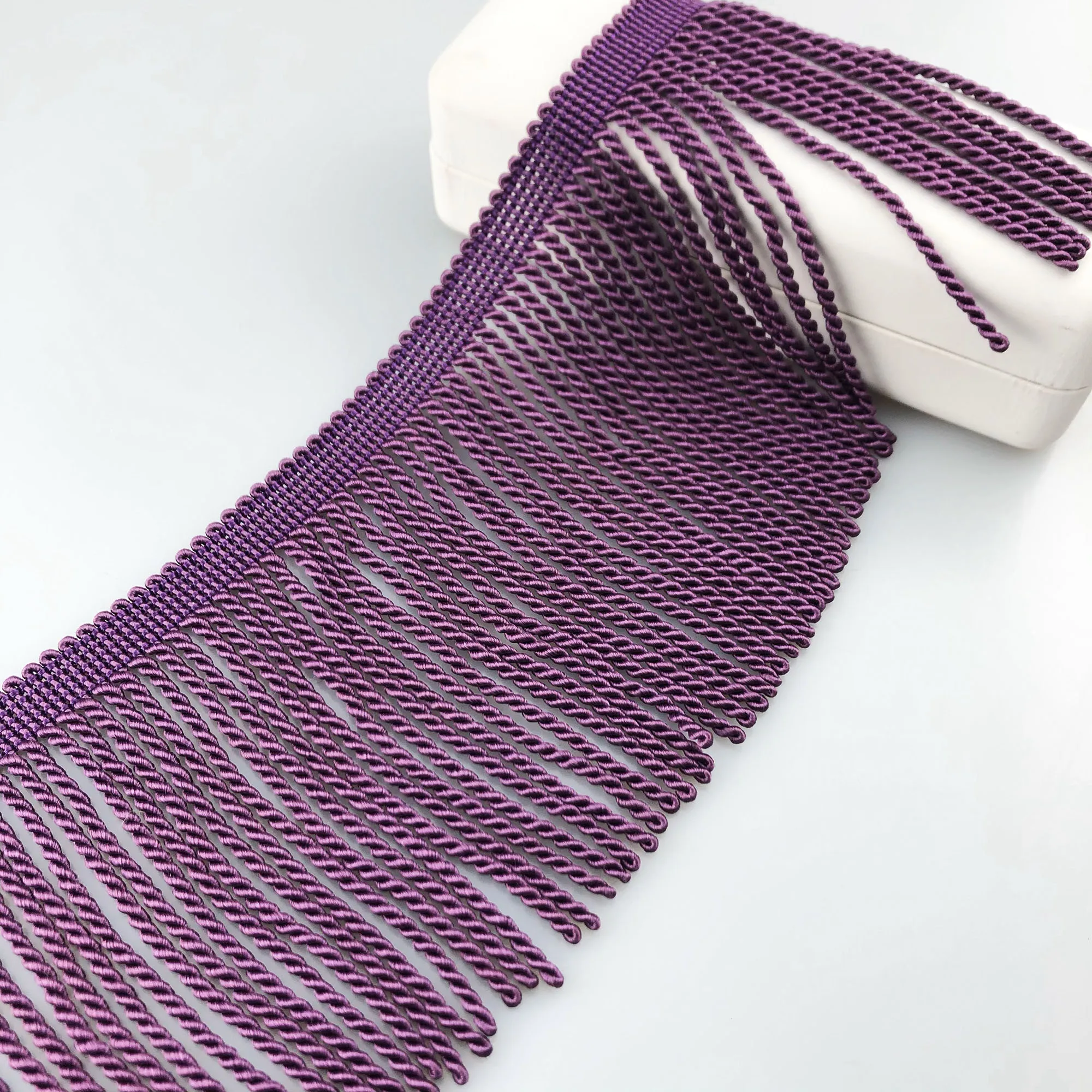 11CM 100% Rayon Household textile braid loop Trim For Sofa Curtain Pillow Decorative  Gold Bullion Fringe