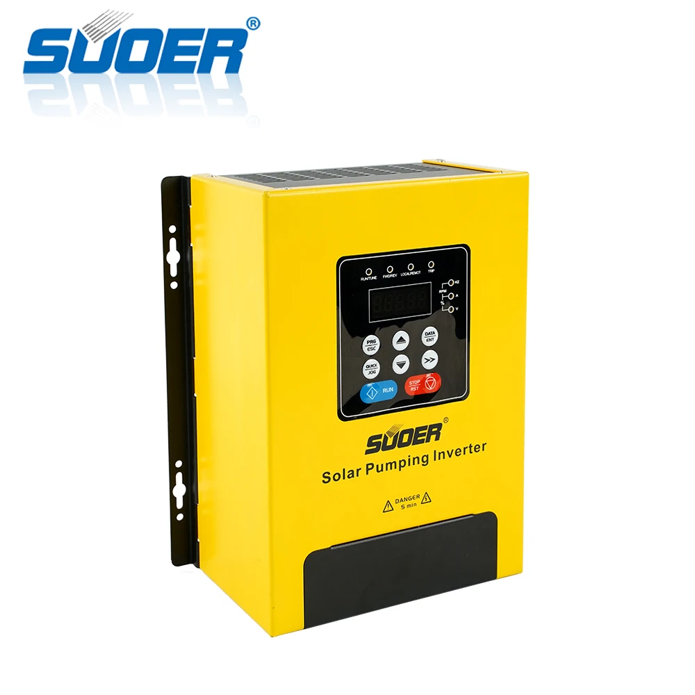 Suoer DC to AC 3 phase 380V 220V MPPT VFD solar water pump inverter with variable frequency