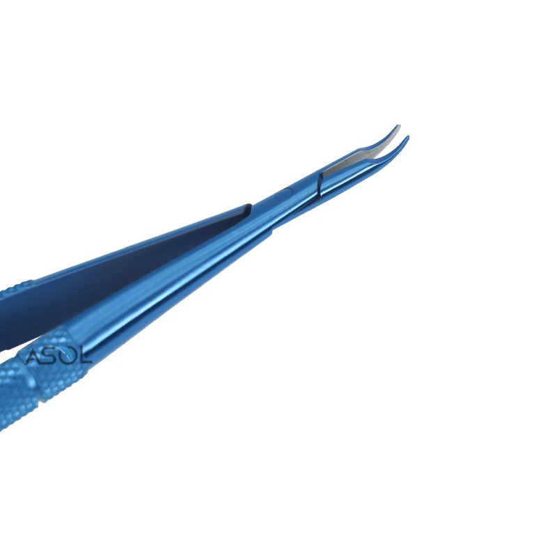 High quality curved needle holder surgical instruments curved 11mm jaws round handle