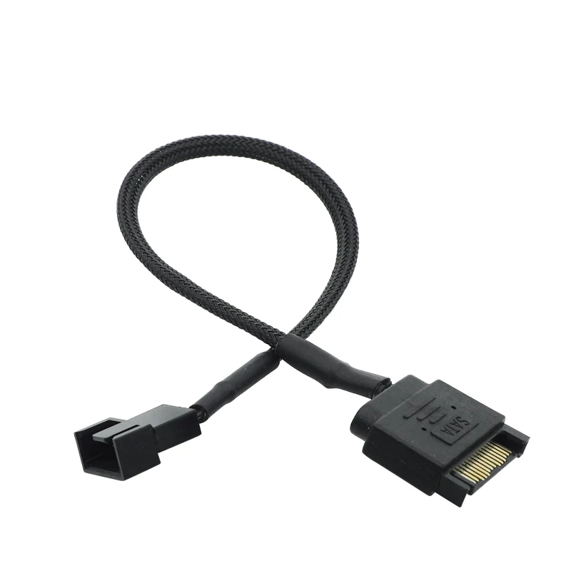 1 до 3 разветвитель для вентиляторов Aadpter SATA 3x4-Pin PWM рукавами вентилятор AC/DC адаптер переключение