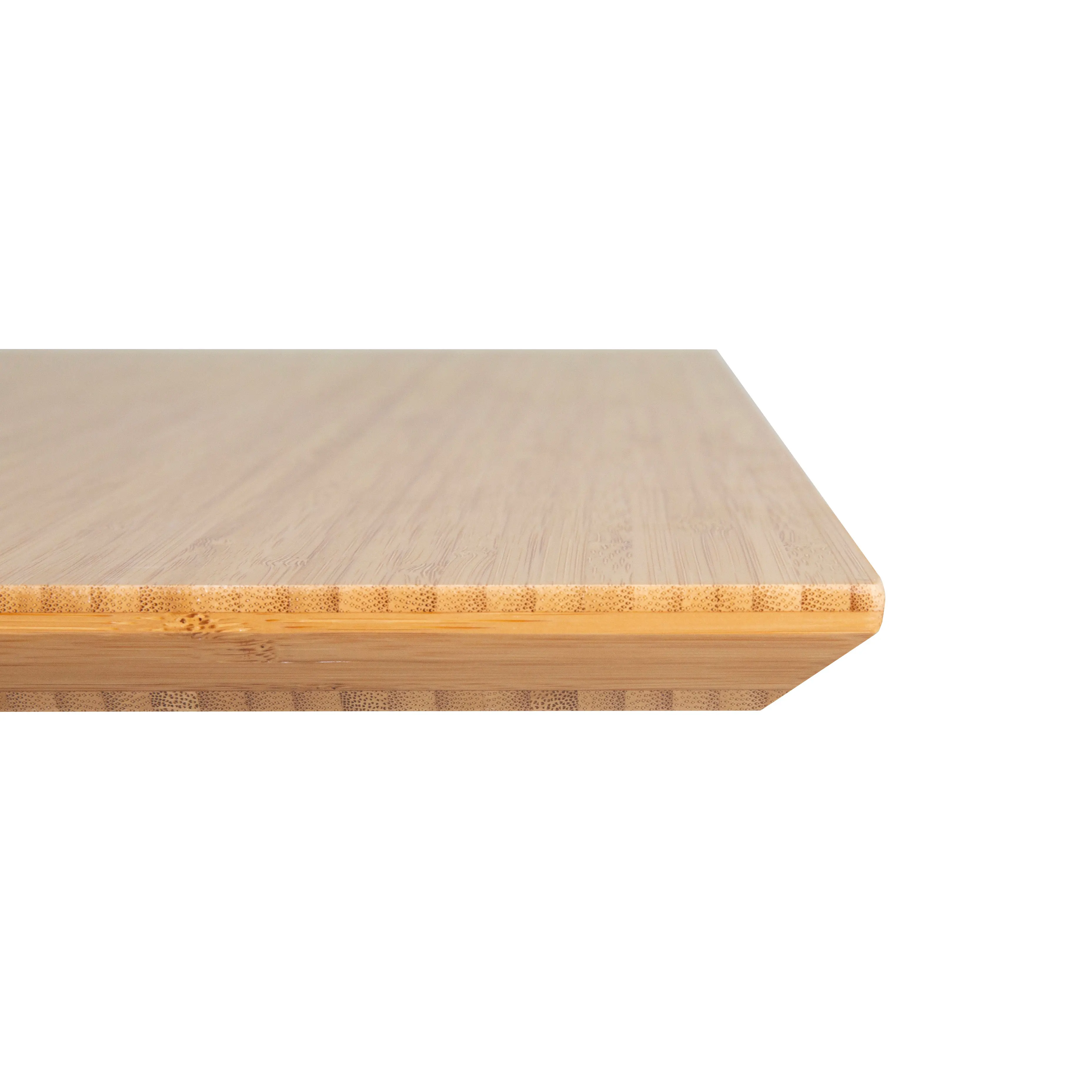 coffee table curved shape customized size solid  bamboo table top