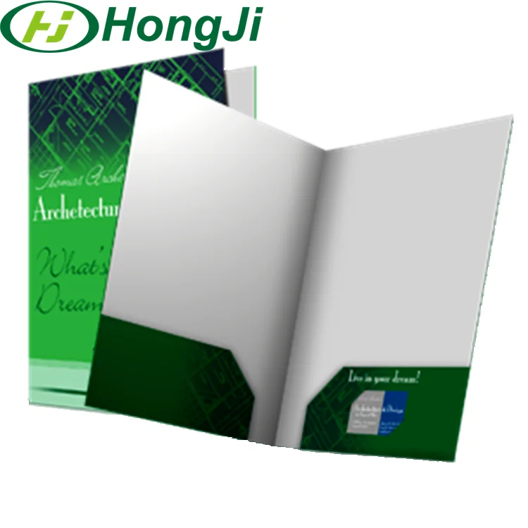 High Quality Hardcover Paper Clip File Folder