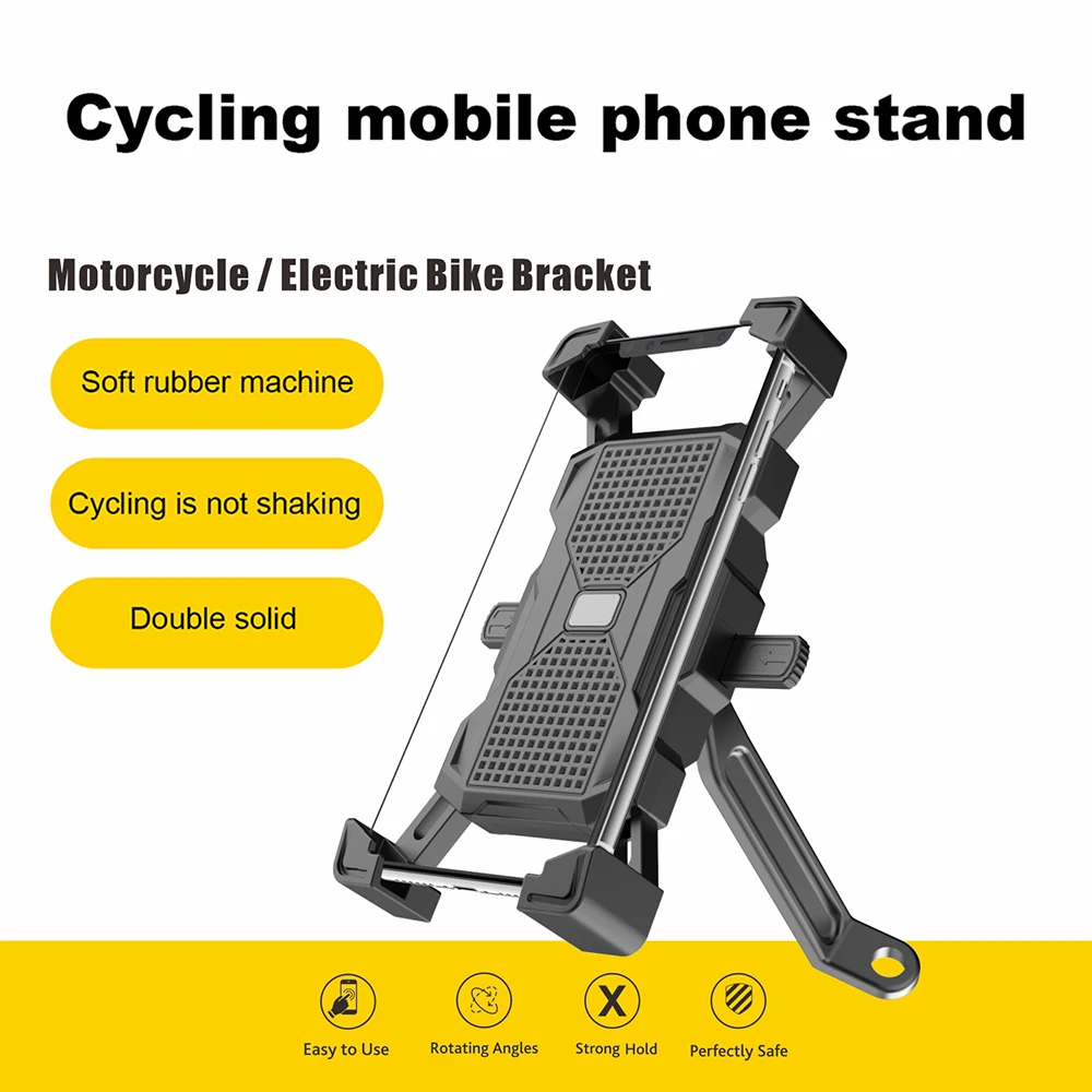 1 Sample OK Motorcycle rearview mirror Phone Mount 360 degrees Bike Phone Holder One Key Switch Accessories Cycling Mount