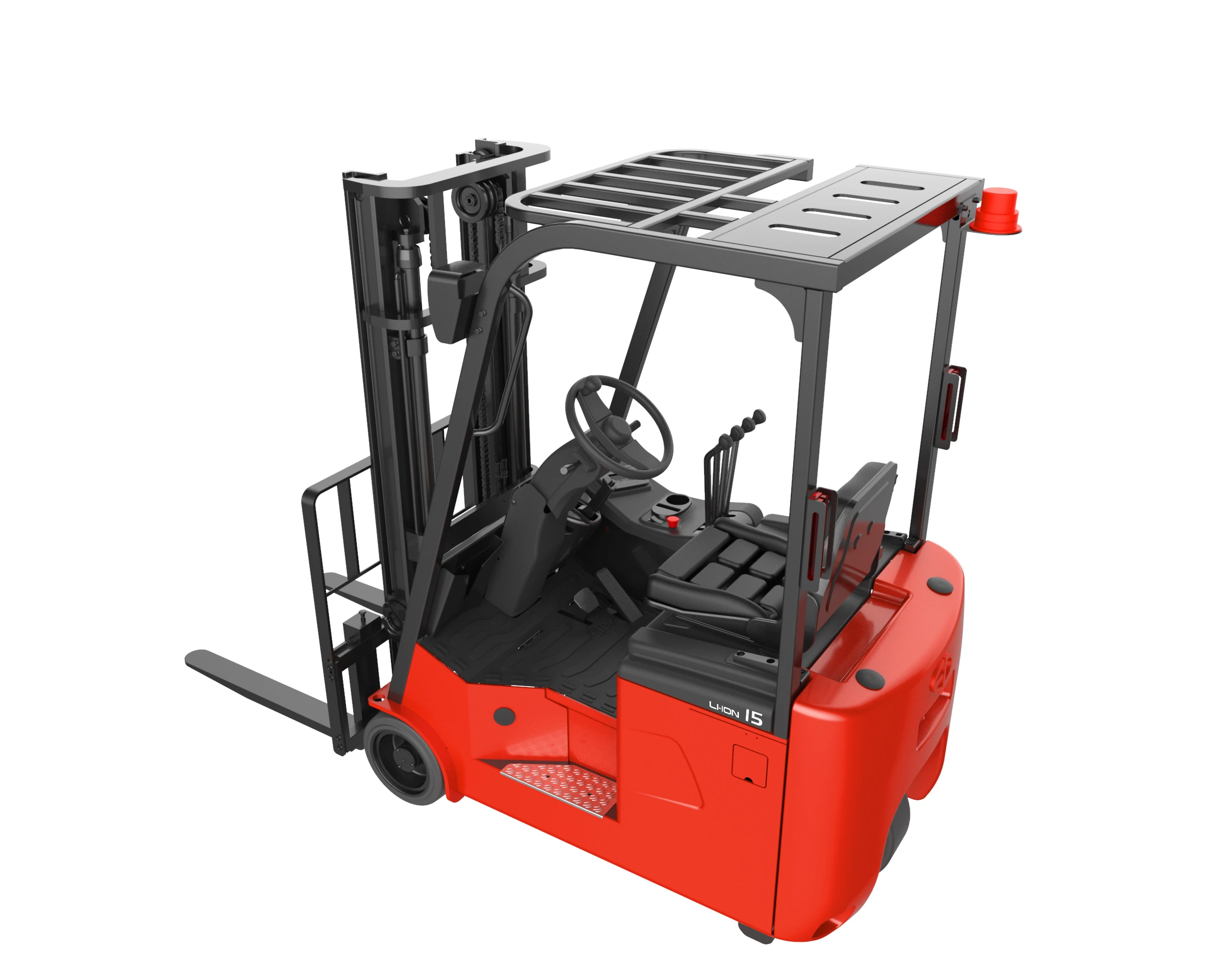 Li-battery Elctctric 1.5ton Forklift Truck Three-wheel Countbalance Forklift Montacargas