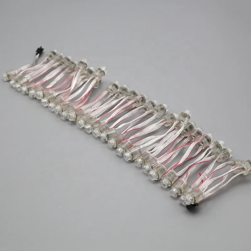 Addressable UCS2904 RGBW pixel led string lights 12mm DC5V full color Waterproof IP68