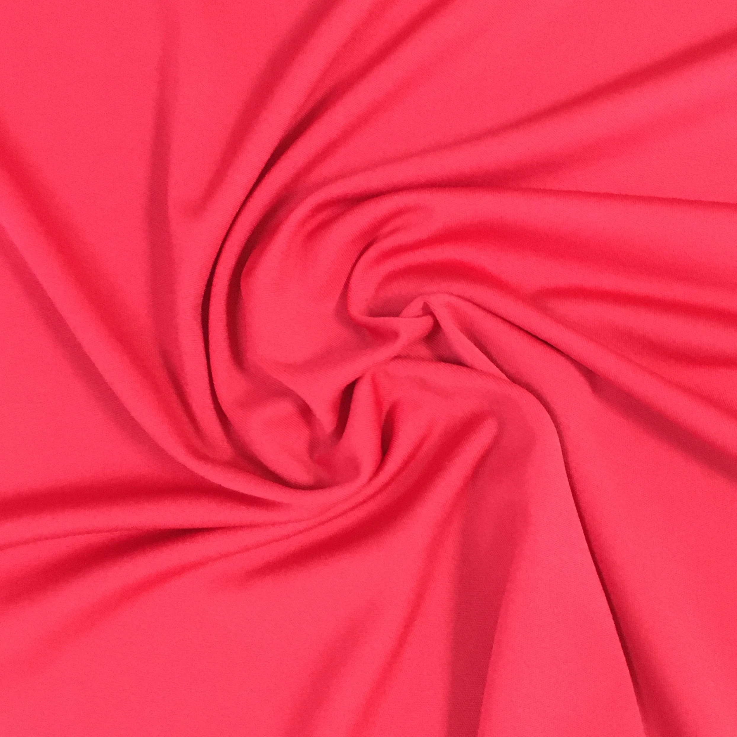 polyester and spandex blended knitting fabric plain dyed zurich fabric for garments and trousers clothing