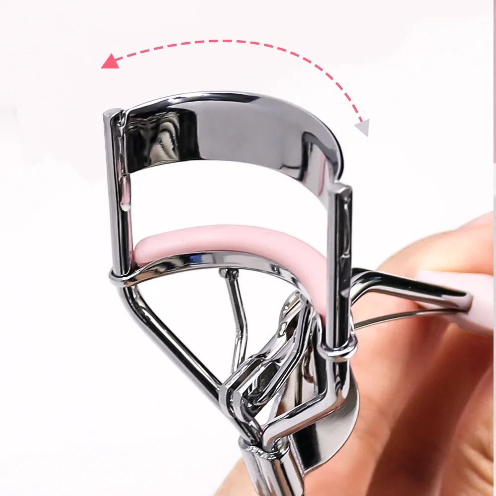 Hot Selling New Eyelash Clip Steel Head Comb 2-piece Set Curling  Device Portable Tool Clip  Eyelash Brush Antiskid Handle